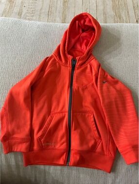 Nike Therma-Fit Orange Full-Zip Hoodie